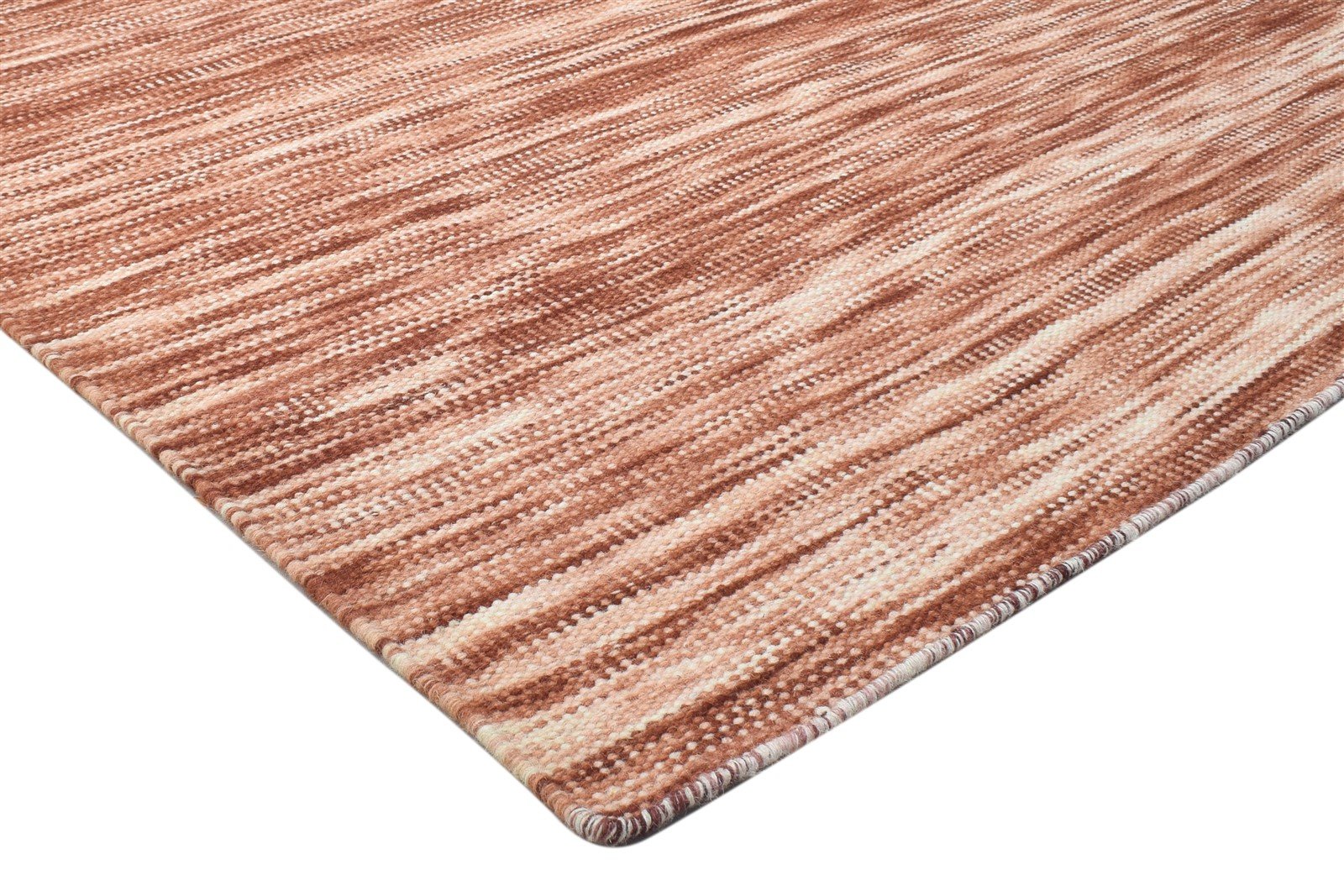 5' X 7' Rug Wool Rust Modern Dhurrie Scandinavian Stars Room Size Carpet 7864151376021