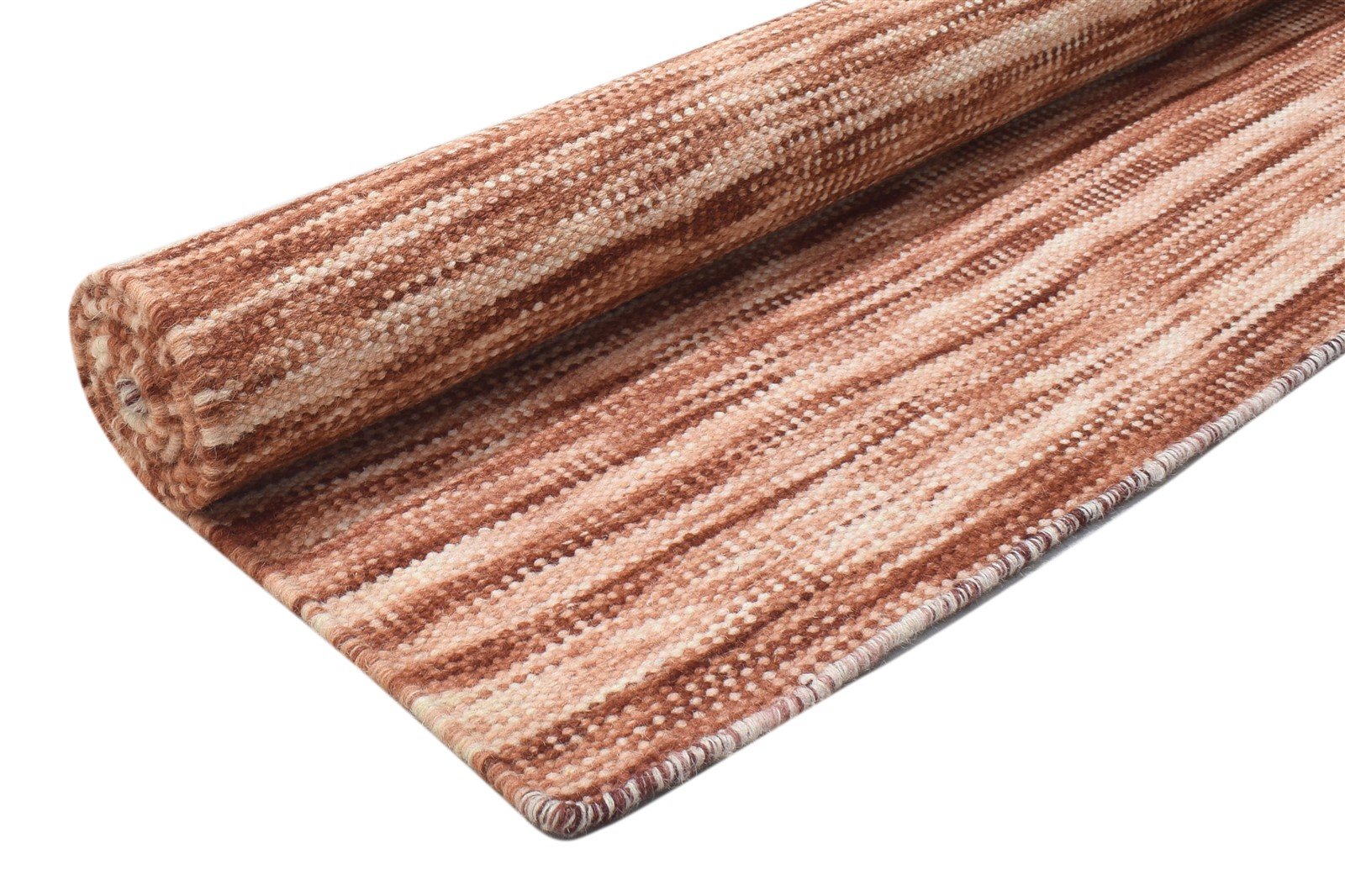 5' X 7' Rug Wool Rust Modern Dhurrie Scandinavian Stars Room Size Carpet 7864151376021