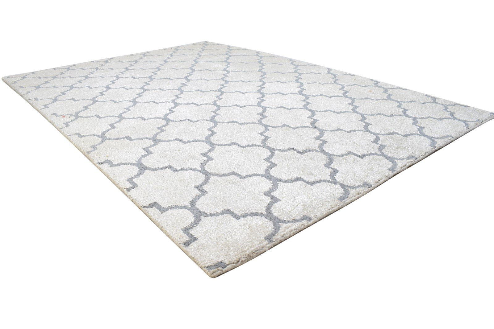 5' X 7' Rug Wool Sand Modern Hand Knotted Moroccan Trellis Room Size Carpet 7864512872597