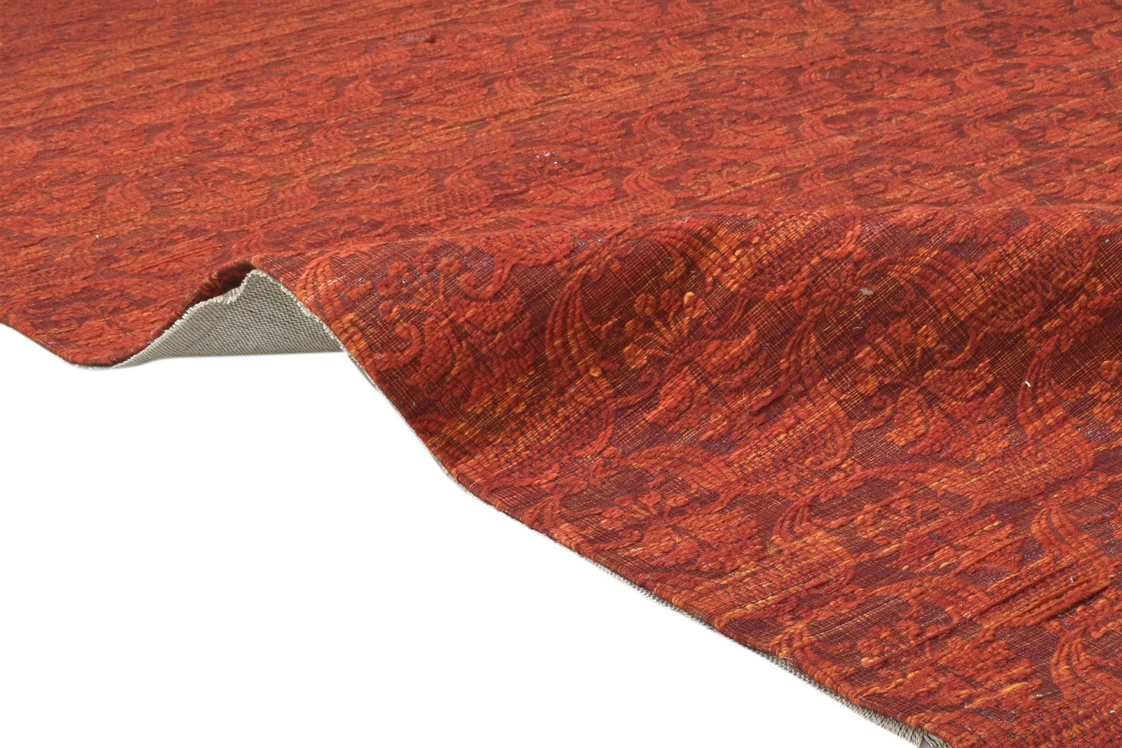 5' X 7' Rug Wool / Silk Red Modern Jacquard Loom French Damask Room Size Carpet 7864179097749