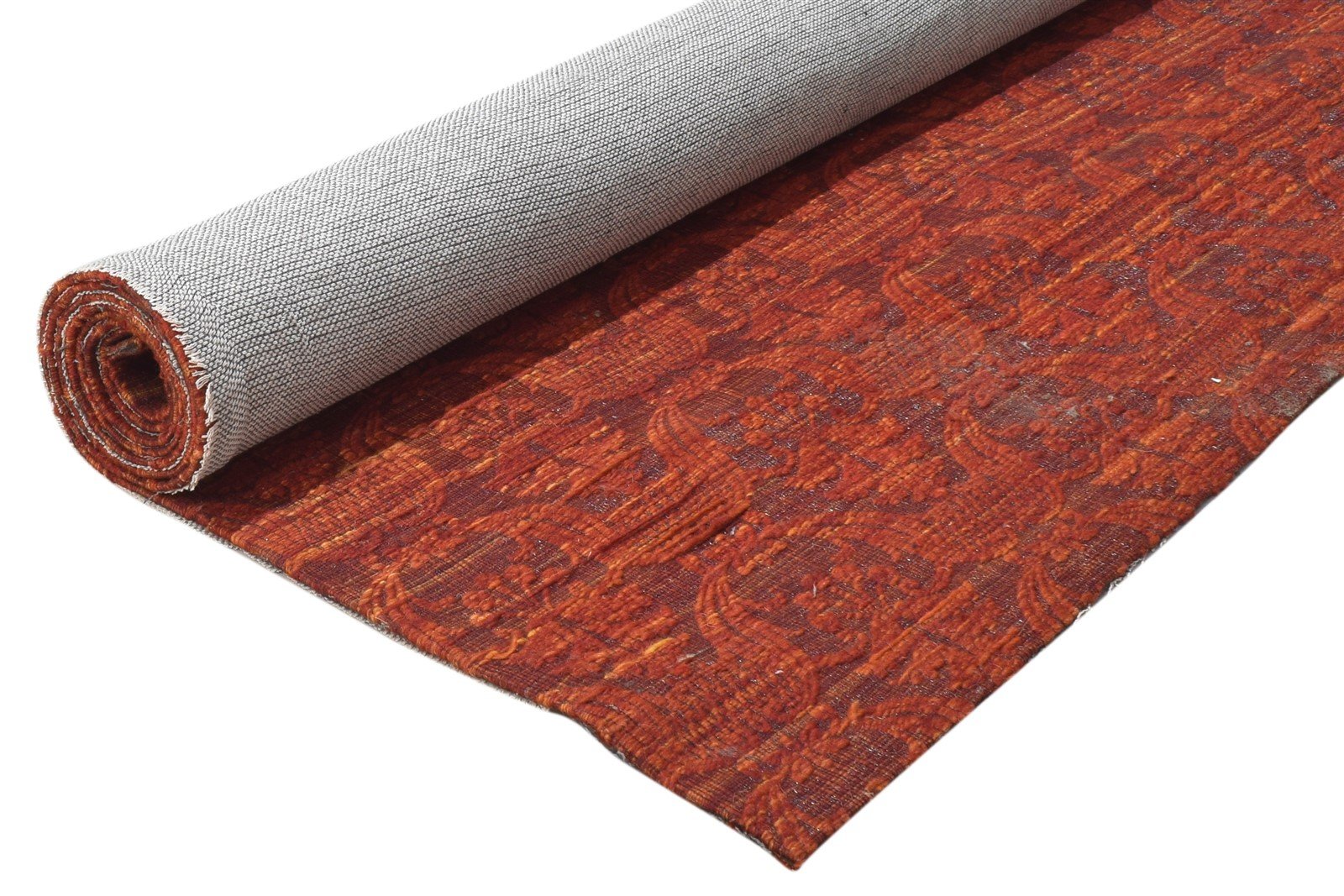 5' X 7' Rug Wool / Silk Red Modern Jacquard Loom French Damask Room Size Carpet 7864179097749