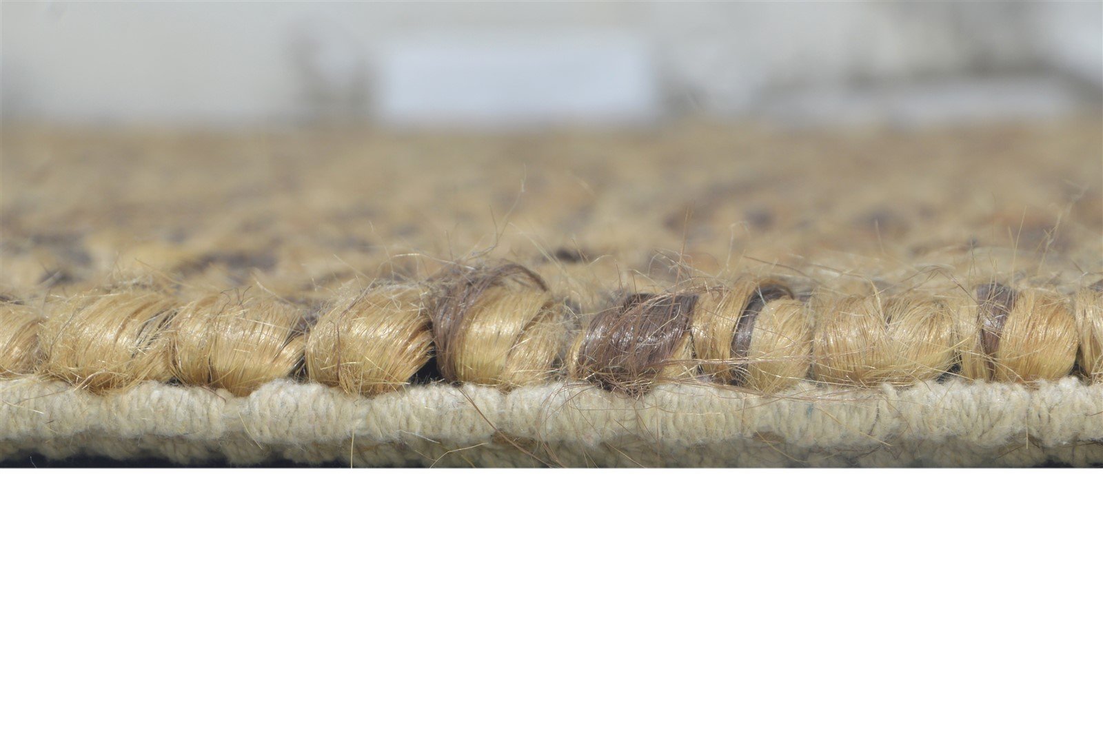 5' X 8' Rug Jute Brown Modern Braided Scandinavian Solid Room Size Carpet 7864483315861