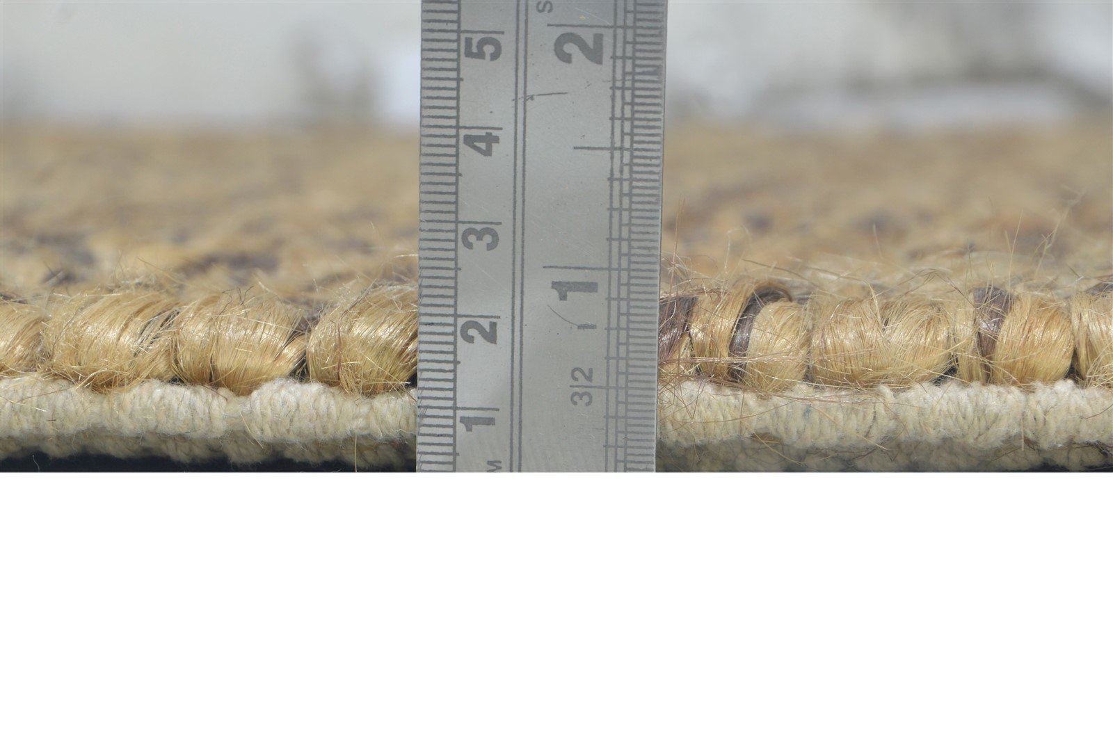 5' X 8' Rug Jute Brown Modern Braided Scandinavian Solid Room Size Carpet 7864483315861