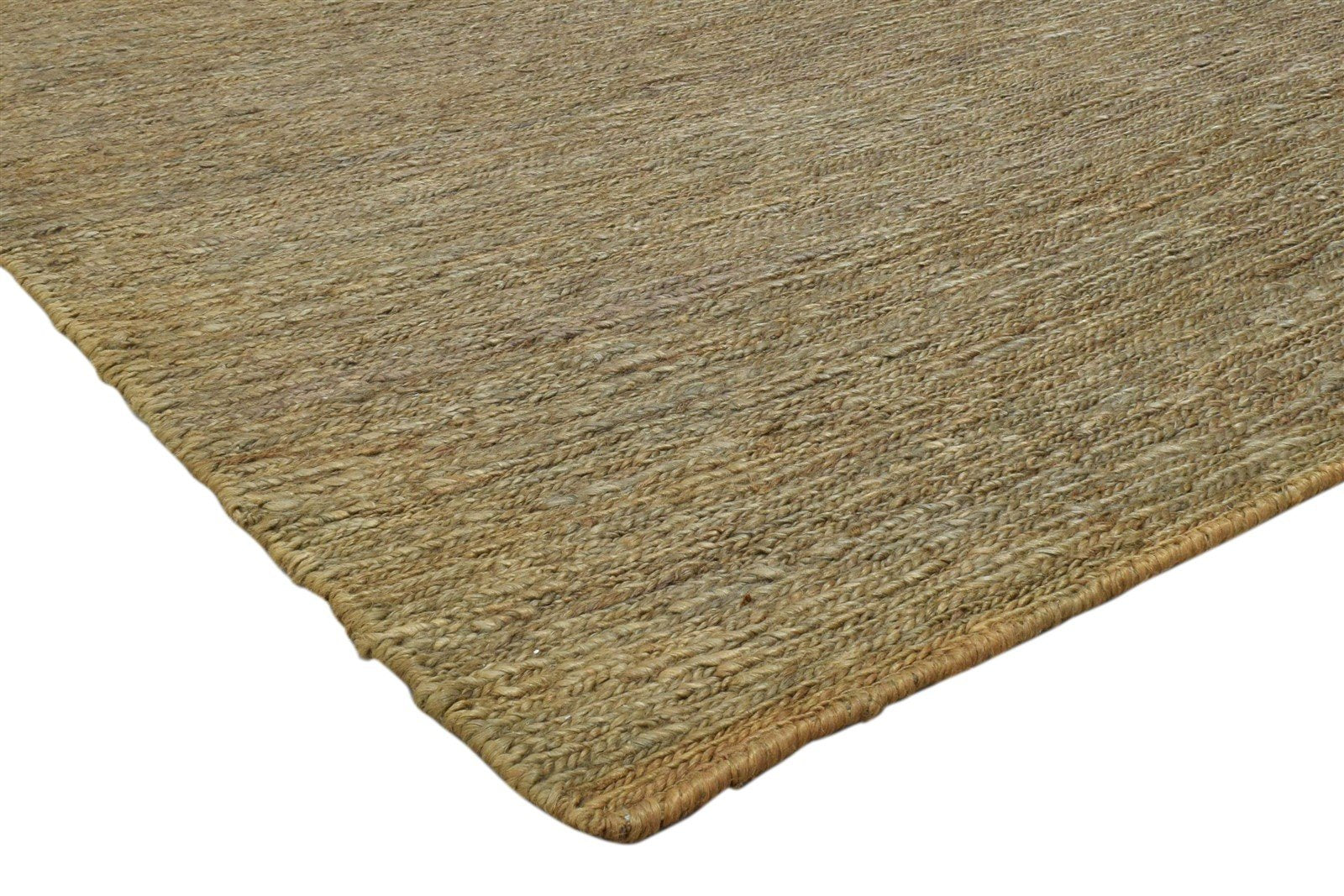 5' X 8' Rug Jute Gold Modern Hand Knotted Scandinavian Solid Room Size Carpet 7860699529365