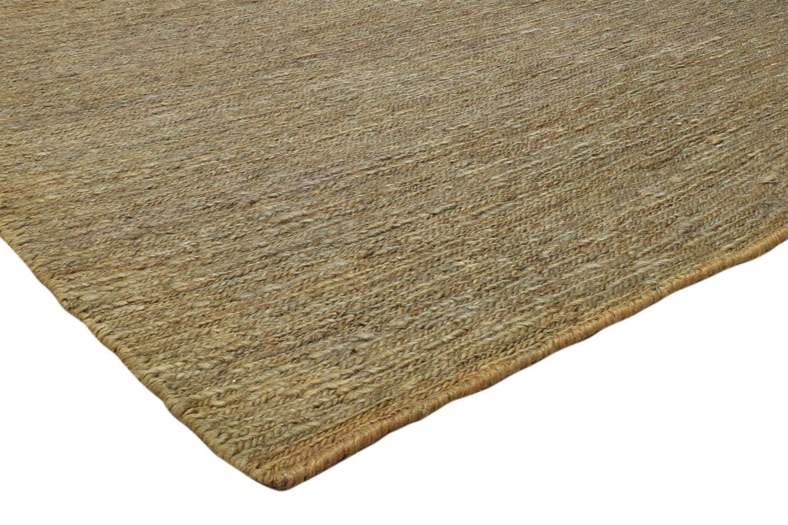 5' X 8' Rug Jute Gold Modern Hand Knotted Scandinavian Solid Room Size Carpet 7860699529365