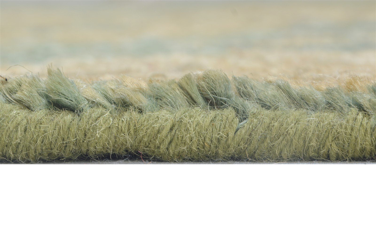 5' X 8' Rug Jute Green Persian Hand Knotted Oriental Ikat Room Size Carpet 7864407490709