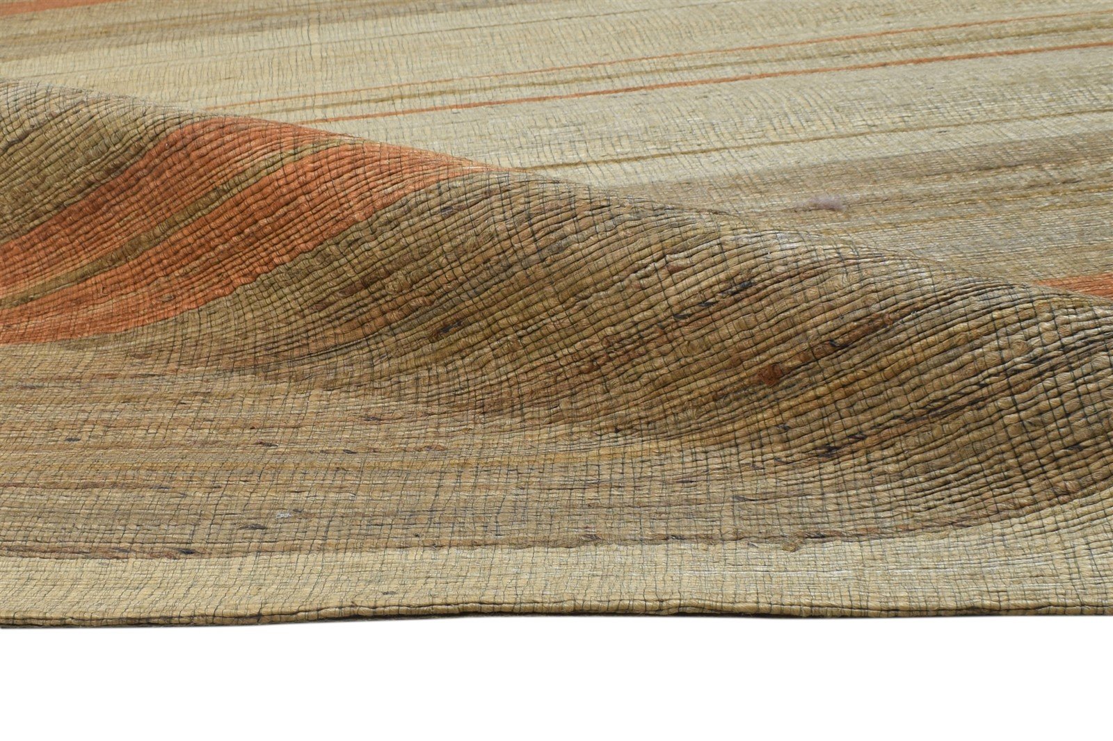 5' X 8' Rug Jute Sage Modern Jacquard Loom Bohemian Striped Room Size Carpet 7864469225621