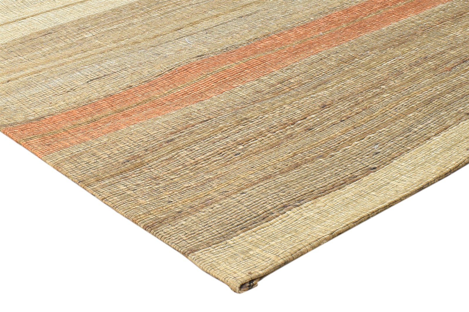 5' X 8' Rug Jute Sage Modern Jacquard Loom Bohemian Striped Room Size Carpet 7864469225621