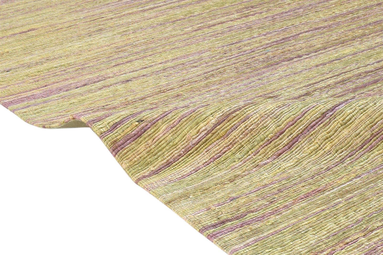 Kass 5' X 8' Rug Silk Brown Modern Hand Woven Bohemian Striped 7864662065301