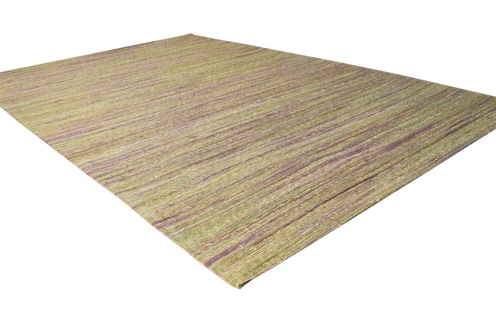 Kass 5' X 8' Rug Silk Brown Modern Hand Woven Bohemian Striped 7864662065301