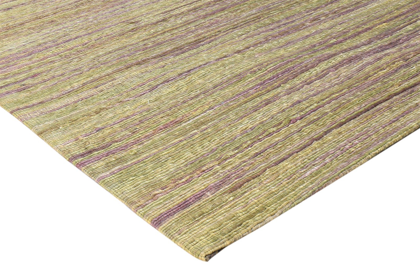 Kass 5' X 8' Rug Silk Brown Modern Hand Woven Bohemian Striped 7864662065301