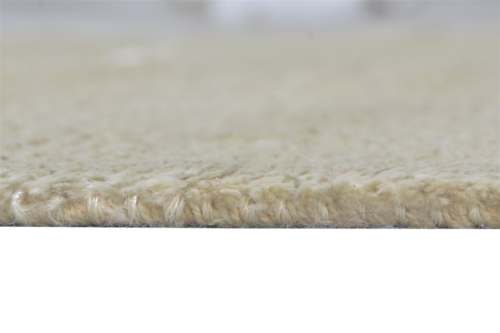 5' X 8' Rug Silk Cream Modern Handloom Scandinavian Solid Room Size Carpet 7865075499157