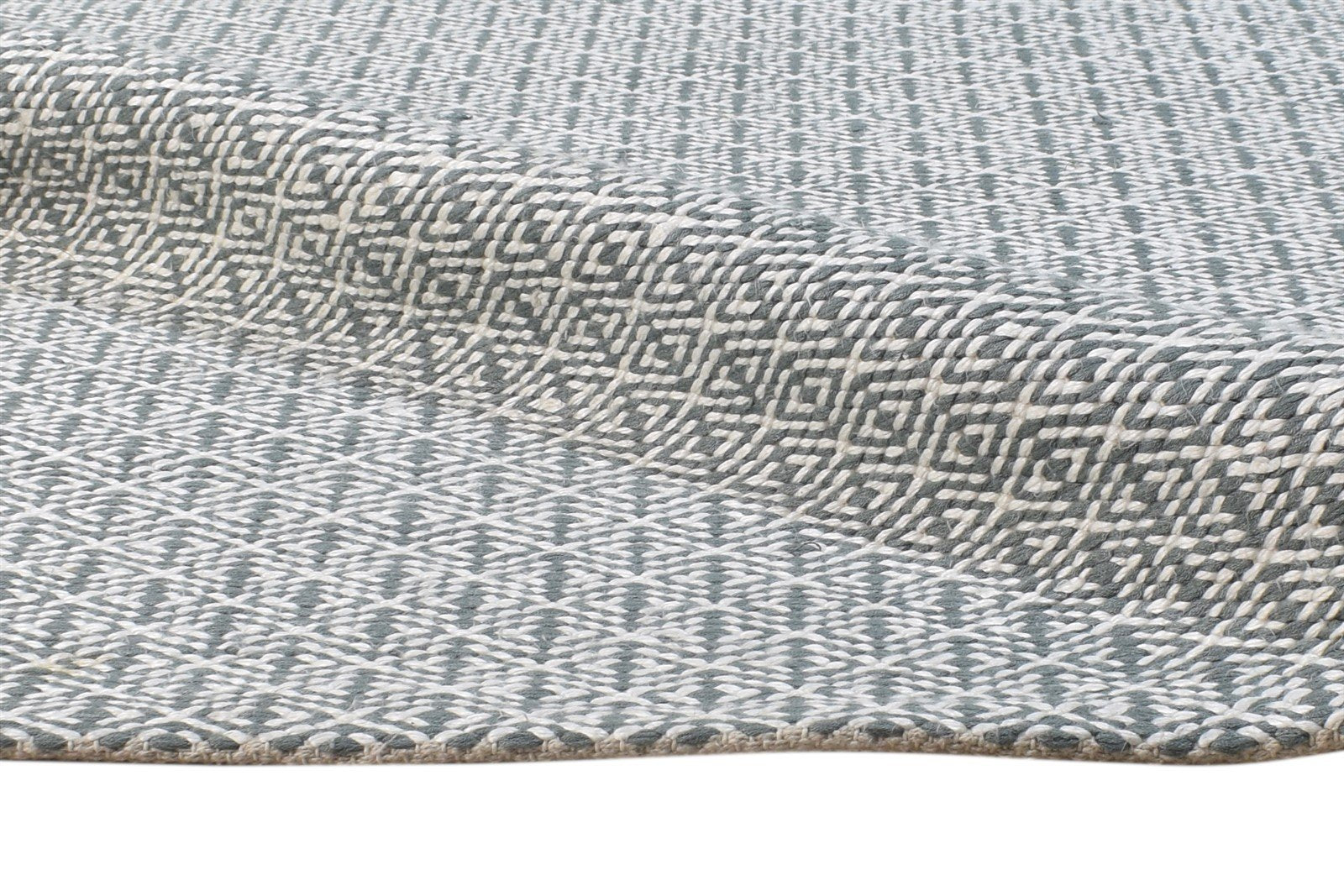 5' X 8' Rug Silk Grey Modern Dhurrie Scandinavian Diamond Room Size Carpet 7864471715989