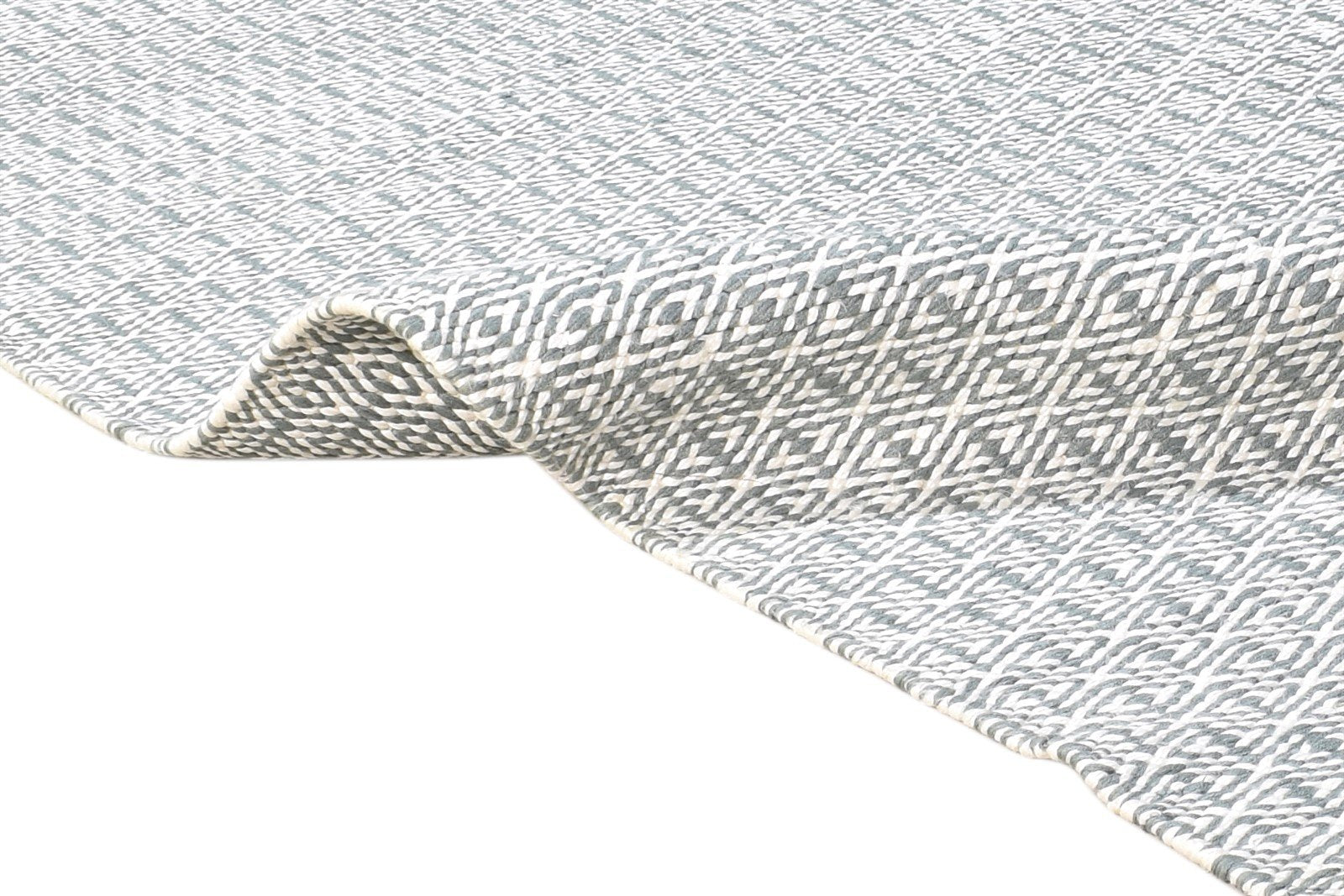 5' X 8' Rug Silk Grey Modern Dhurrie Scandinavian Diamond Room Size Carpet 7864471715989