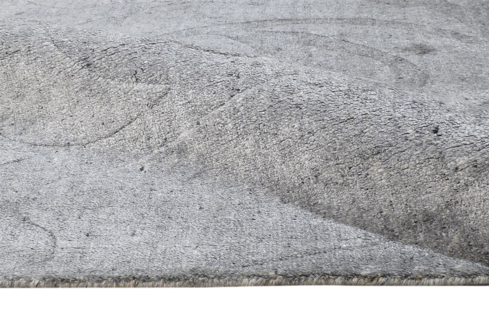 5' X 8' Rug Silk Grey Modern Handloom Scandinavian Abstract Room Size Carpet 7864443830421