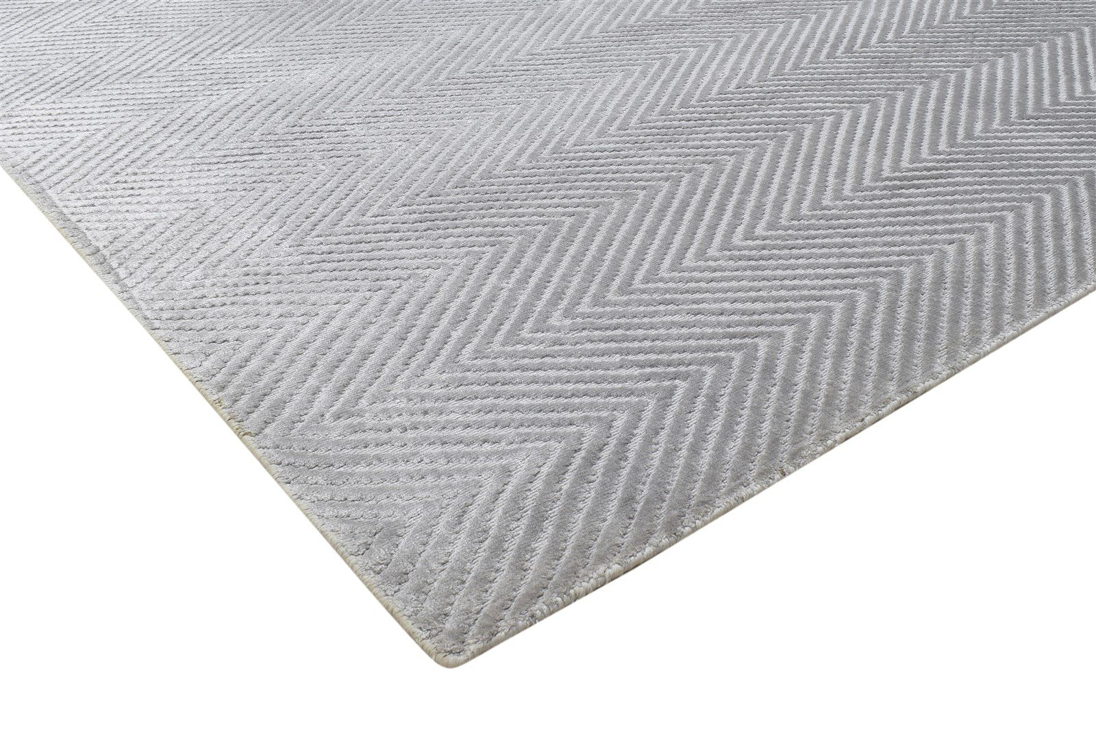 5' X 8' Rug Silk Grey Modern Handloom Scandinavian Diamond Room Size Carpet 7864158126229