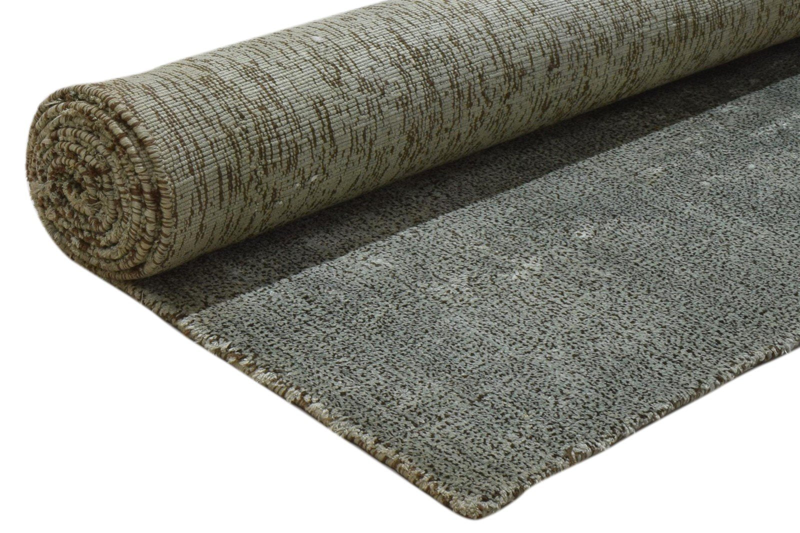 5' X 8' Rug Silk Grey Modern Handloom Scandinavian Solid Room Size Carpet 7860697596053