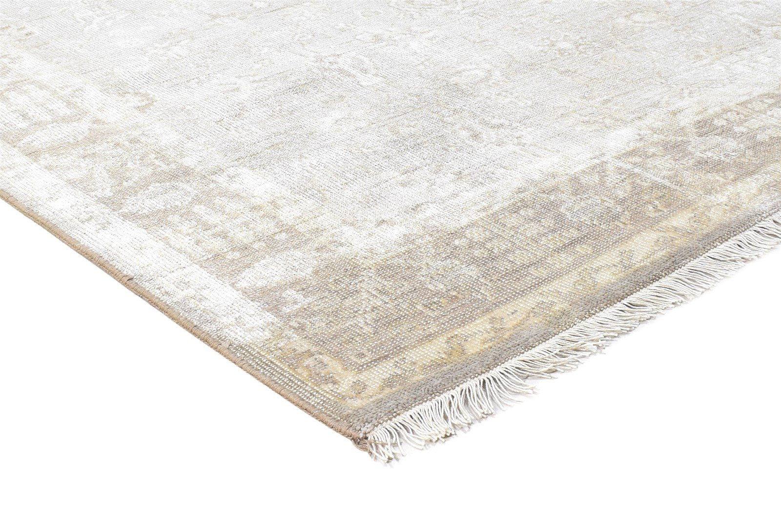 5' X 8' Rug Silk Grey Persian Hand Knotted Kashan Oriental Room Size Carpet 7864799658133