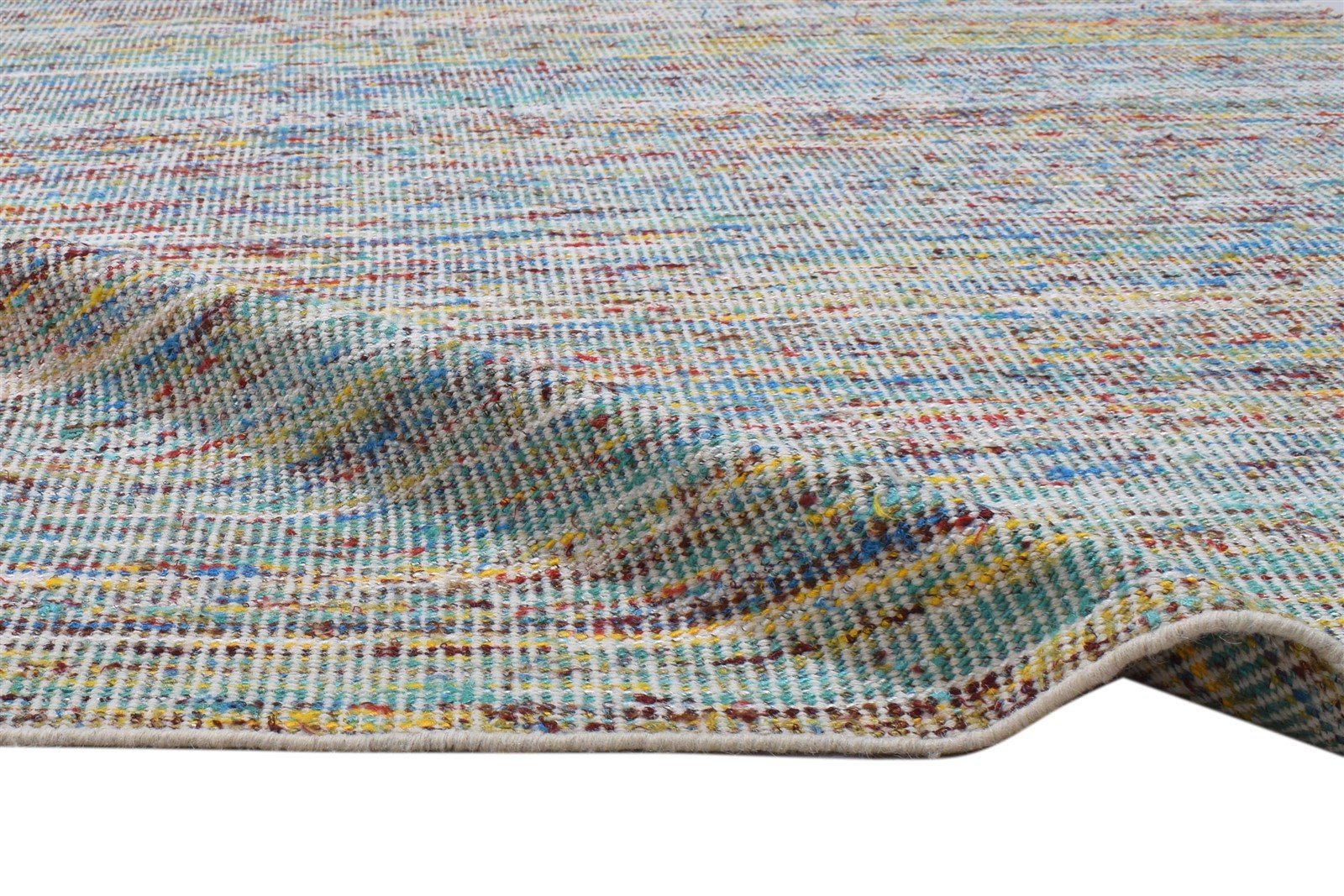 5' X 8' Rug Silk Multi Color Modern Dhurrie Bohemian Abstract Room Size Carpet 7864150458517