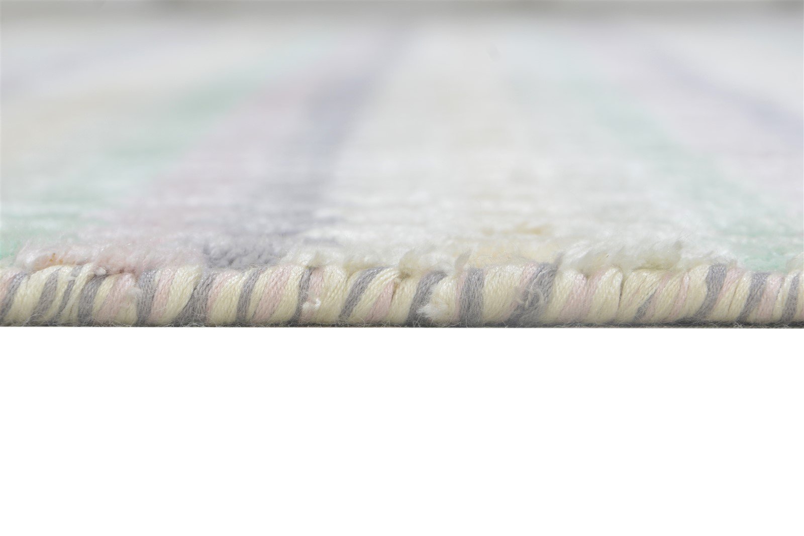 5' X 8' Rug Silk Purple Modern Handloom Scandinavian Striped Room Size Carpet 7864165236885