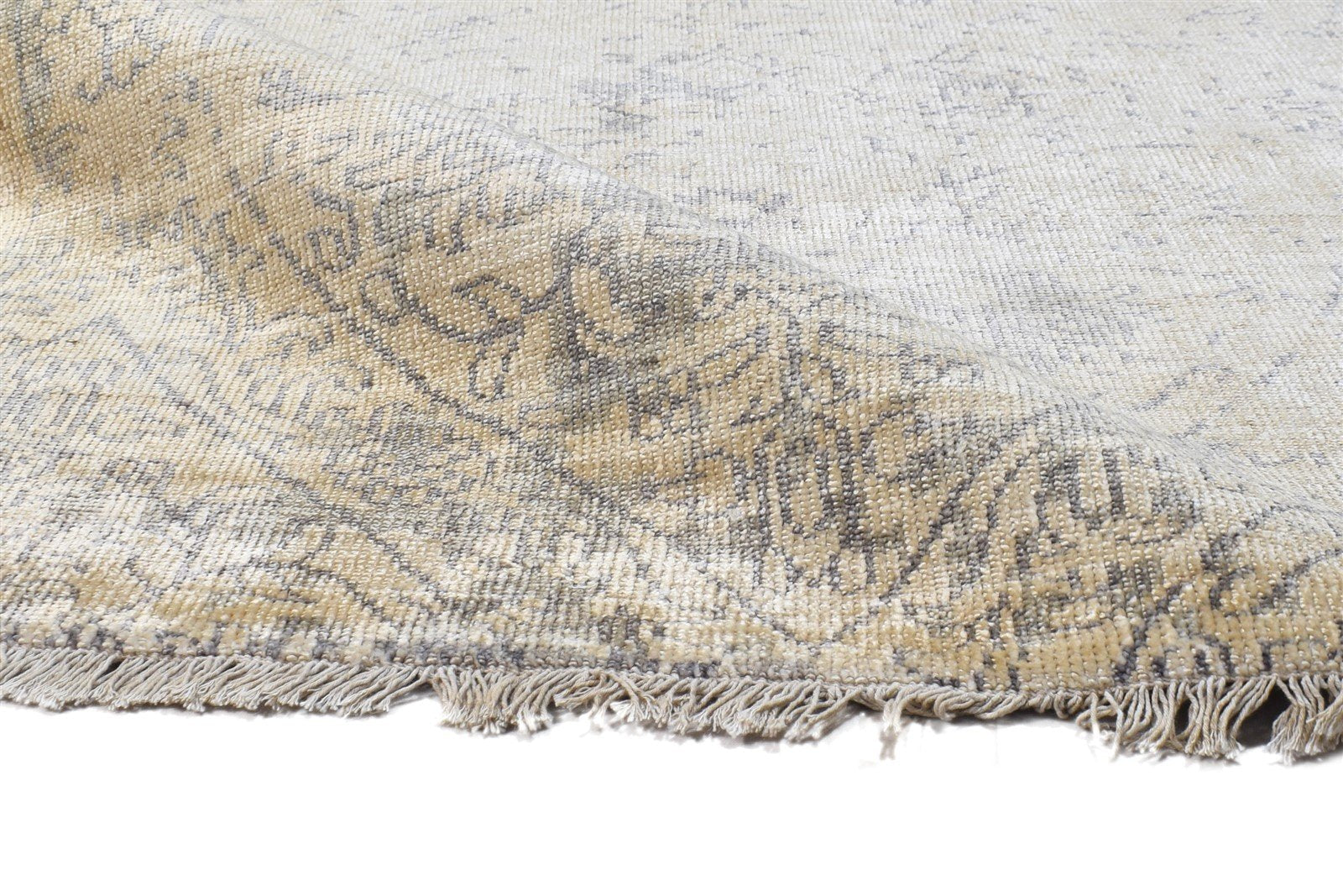 5' X 8' Rug Silk Sage Modern Hand Knotted French Abstract Room Size Carpet 7864804606101