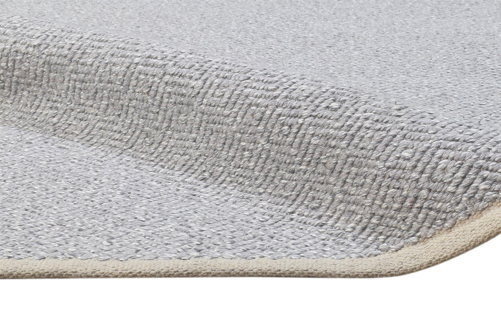 5' X 8' Rug Silk Silver Modern Dhurrie Scandinavian Diamond Room Size Carpet 7864479875221