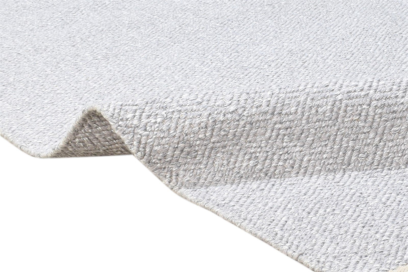 5' X 8' Rug Silk Silver Modern Dhurrie Scandinavian Diamond Room Size Carpet 7864479875221