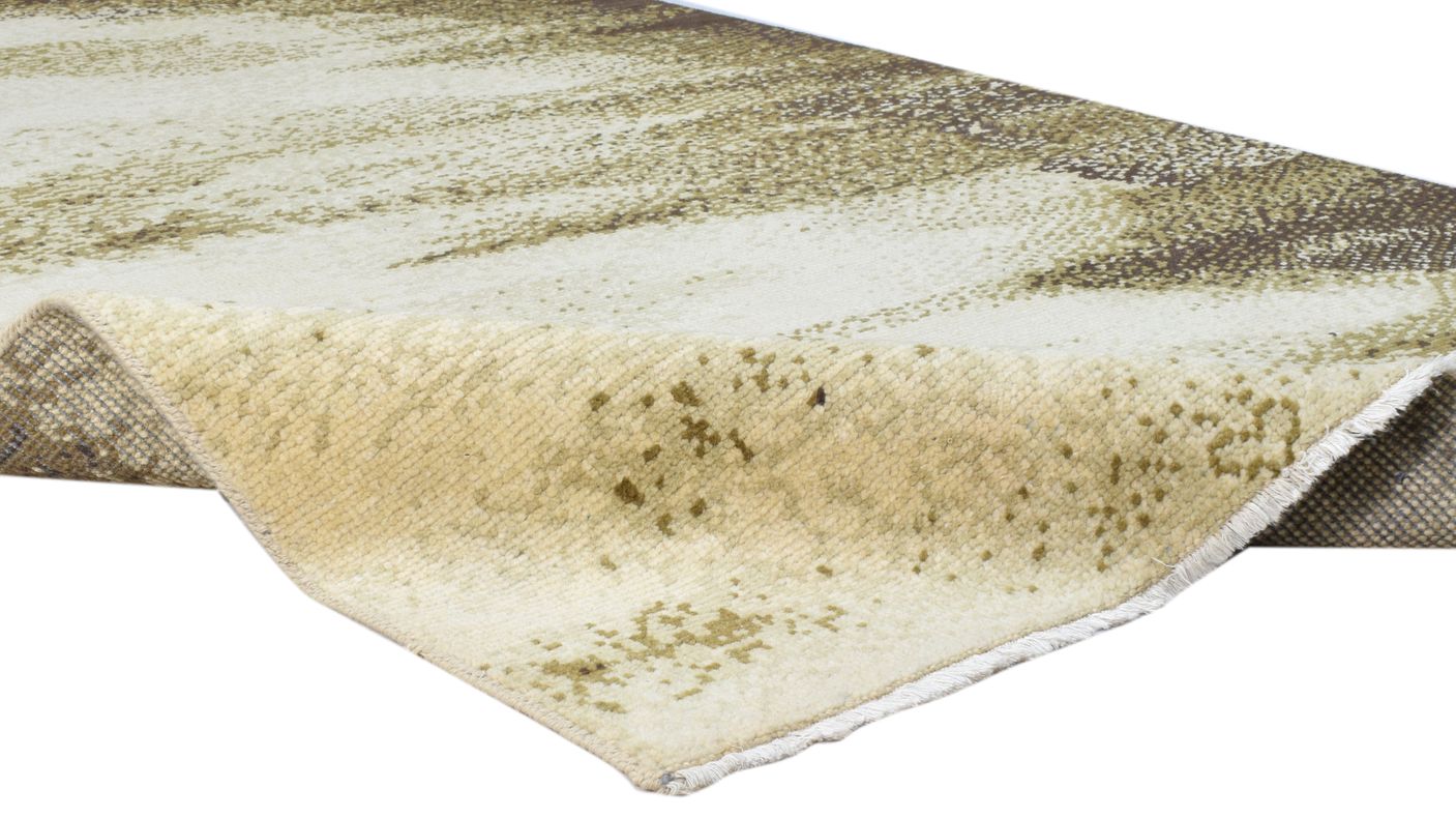 5' X 8' Rug Wool Beige Modern Hand Knotted Indian Galaxy Room Size Carpet 7860678000789