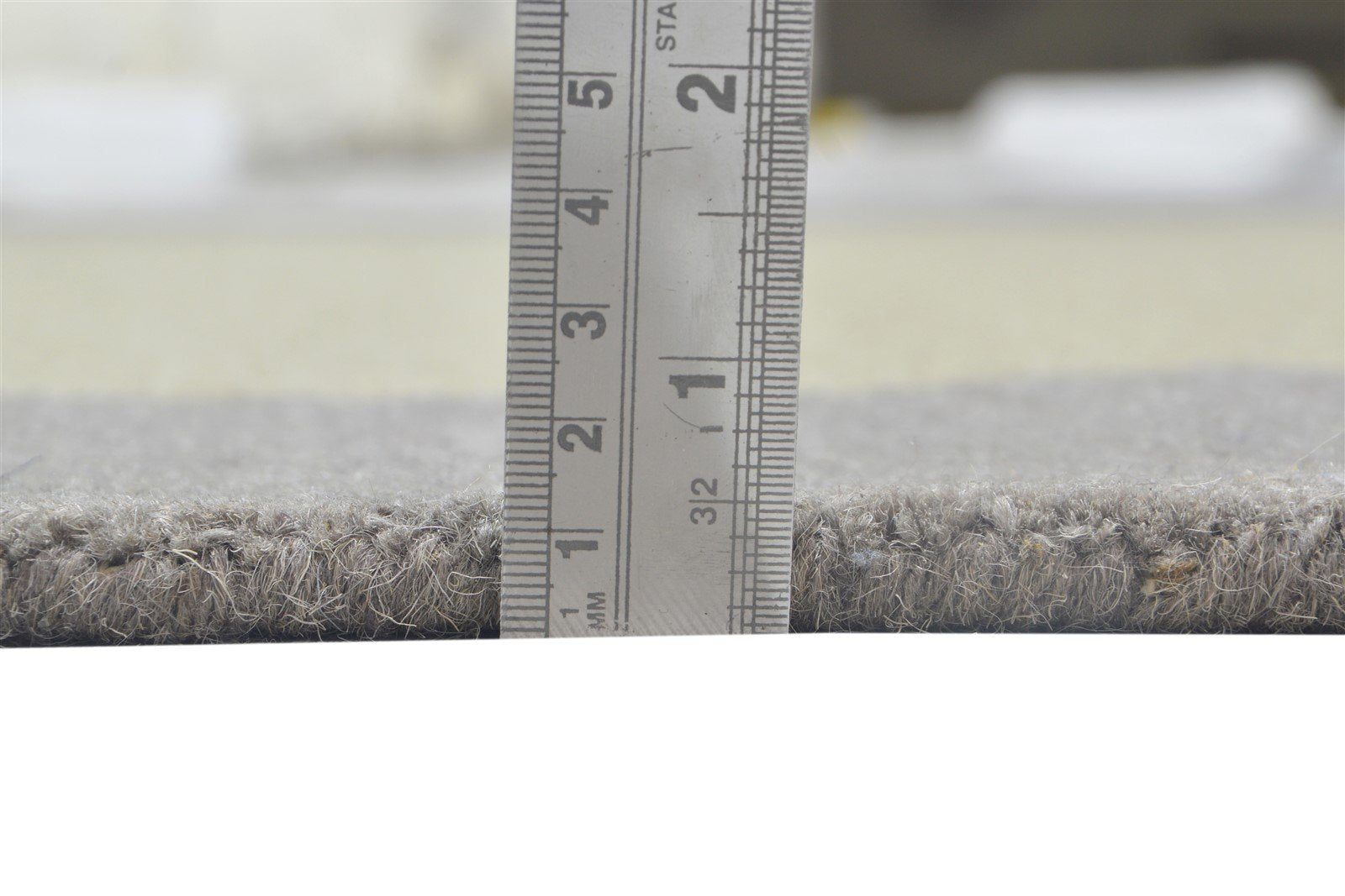 5' X 8' Rug Wool Beige Modern Hand Tufted Scandinavian Bordered Room Size Carpet 7864096948373
