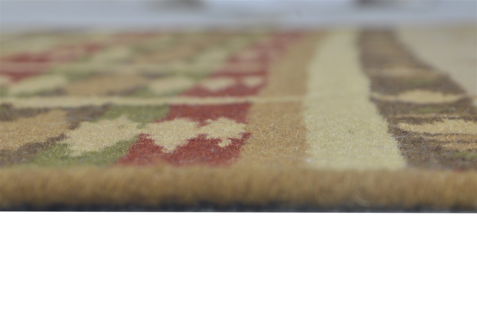 5' X 8' Rug Wool Beige Persian Dhurrie Southwestern Tribal Room Size Carpet 7865193103509