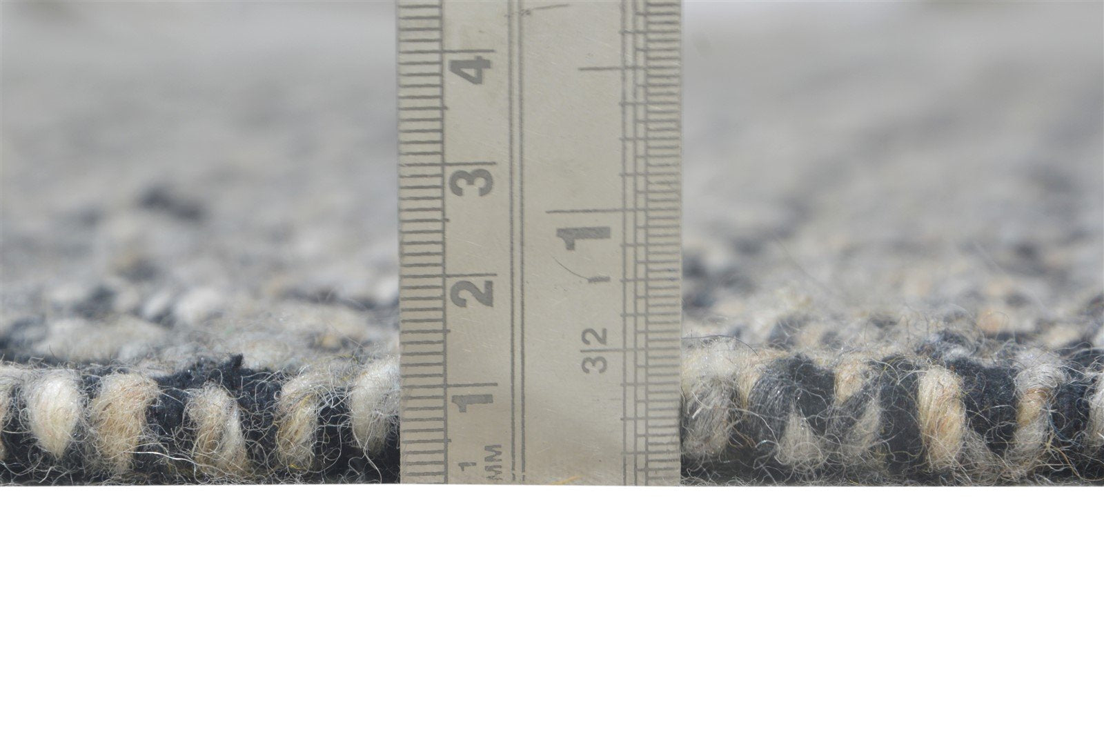 5' X 8' Rug Wool Black Modern Dhurrie Scandinavian Chevron Room Size Carpet 7865128059029