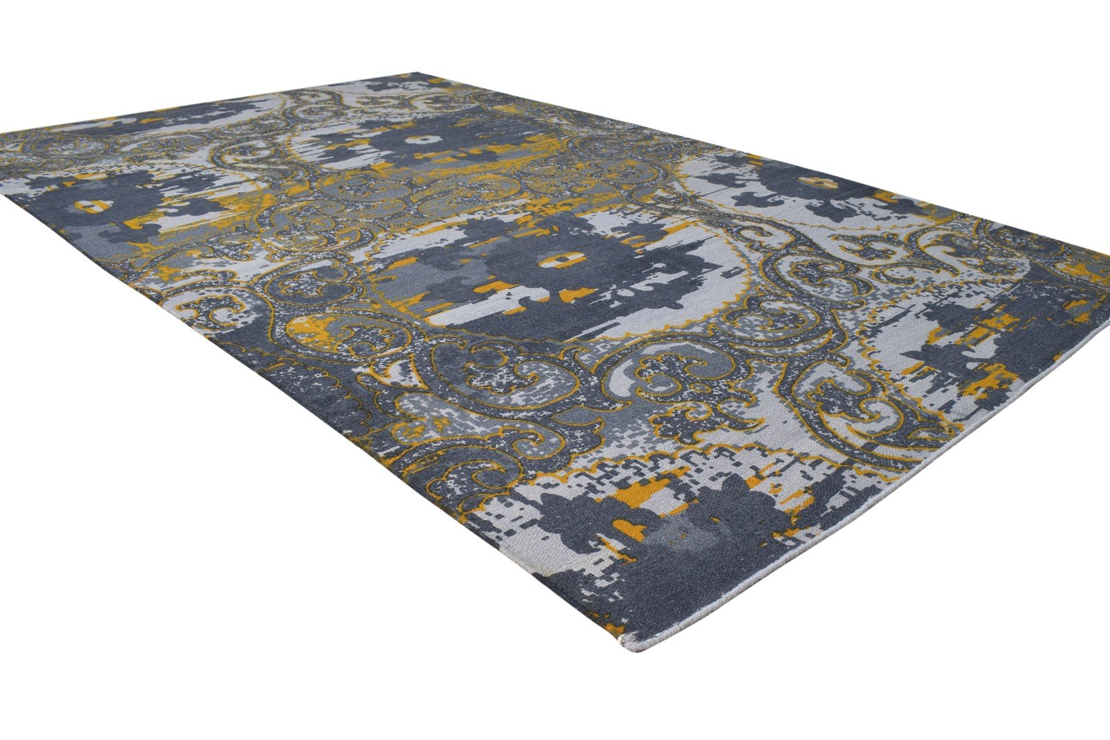 5' X 8' Rug Wool Blue Modern Dhurrie Bohemian Abstract Room Size Carpet 7865192251541
