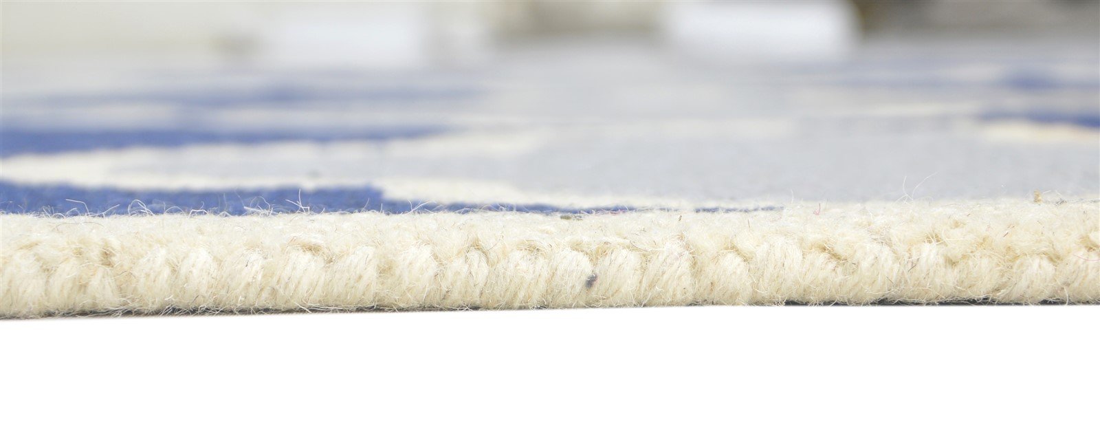 Cortney 5' X 8' Rug Wool Blue Modern Hand Tufted Moroccan Trellis 7860684849301