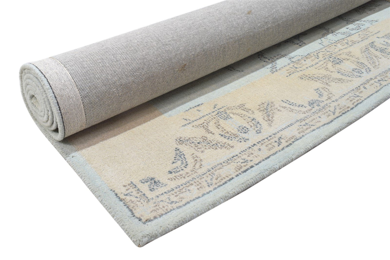 5' X 8' Rug Wool Blue Modern Hand Tufted Oushak Oriental Room Size Carpet 7864096456853