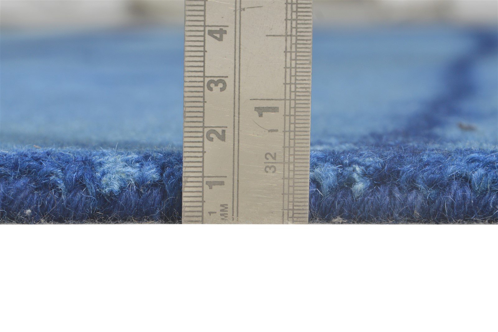5' X 8' Rug Wool Blue Modern Hand Tufted Shibori Tie Dye Room Size Carpet 7865198641301