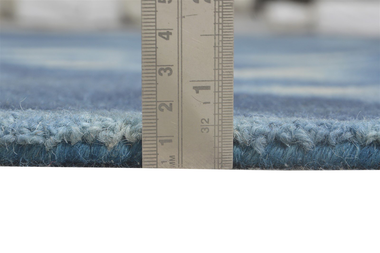 5' X 8' Rug Wool Blue Modern Hand Tufted Shibori Tie Dye Room Size Carpet 7865201623189