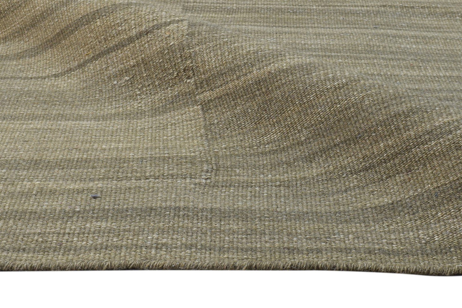 5' X 8' Rug Wool Brown Modern Dhurrie Scandinavian Solid Room Size Carpet 7865164103829