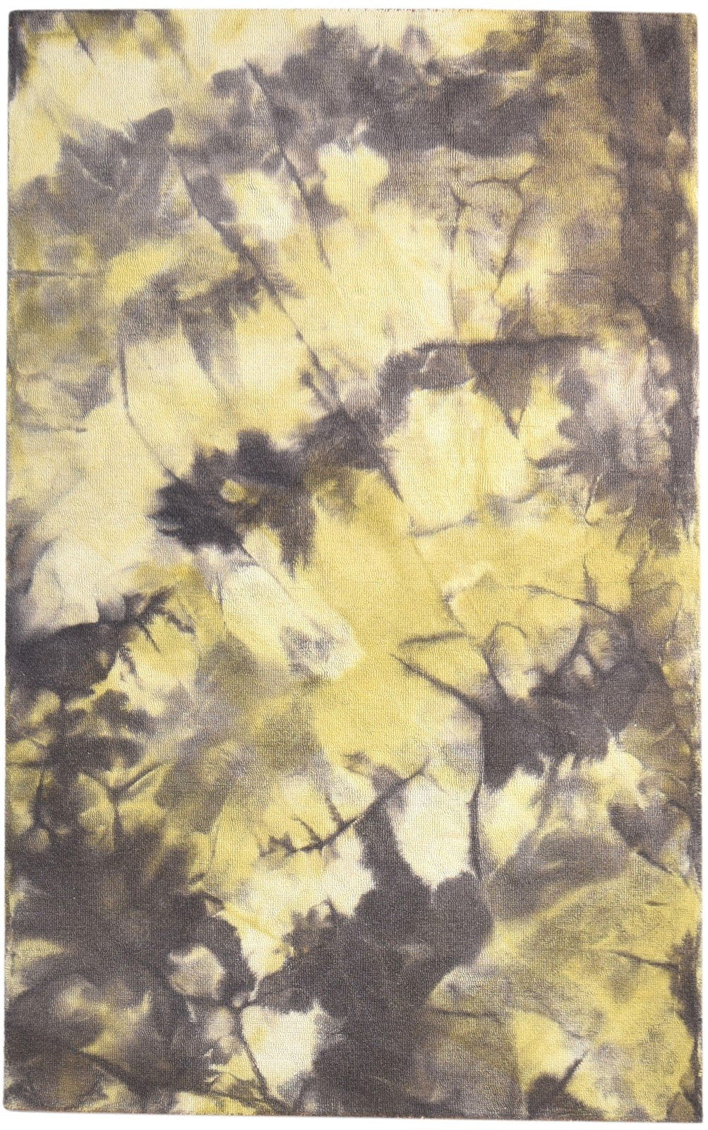 Shani 5' X 8' Rug Wool Brown Modern Hand Tufted Shibori Tie Dye 7865200509077