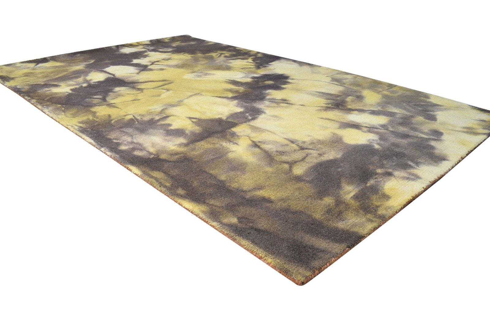 Shani 5' X 8' Rug Wool Brown Modern Hand Tufted Shibori Tie Dye 7865200509077