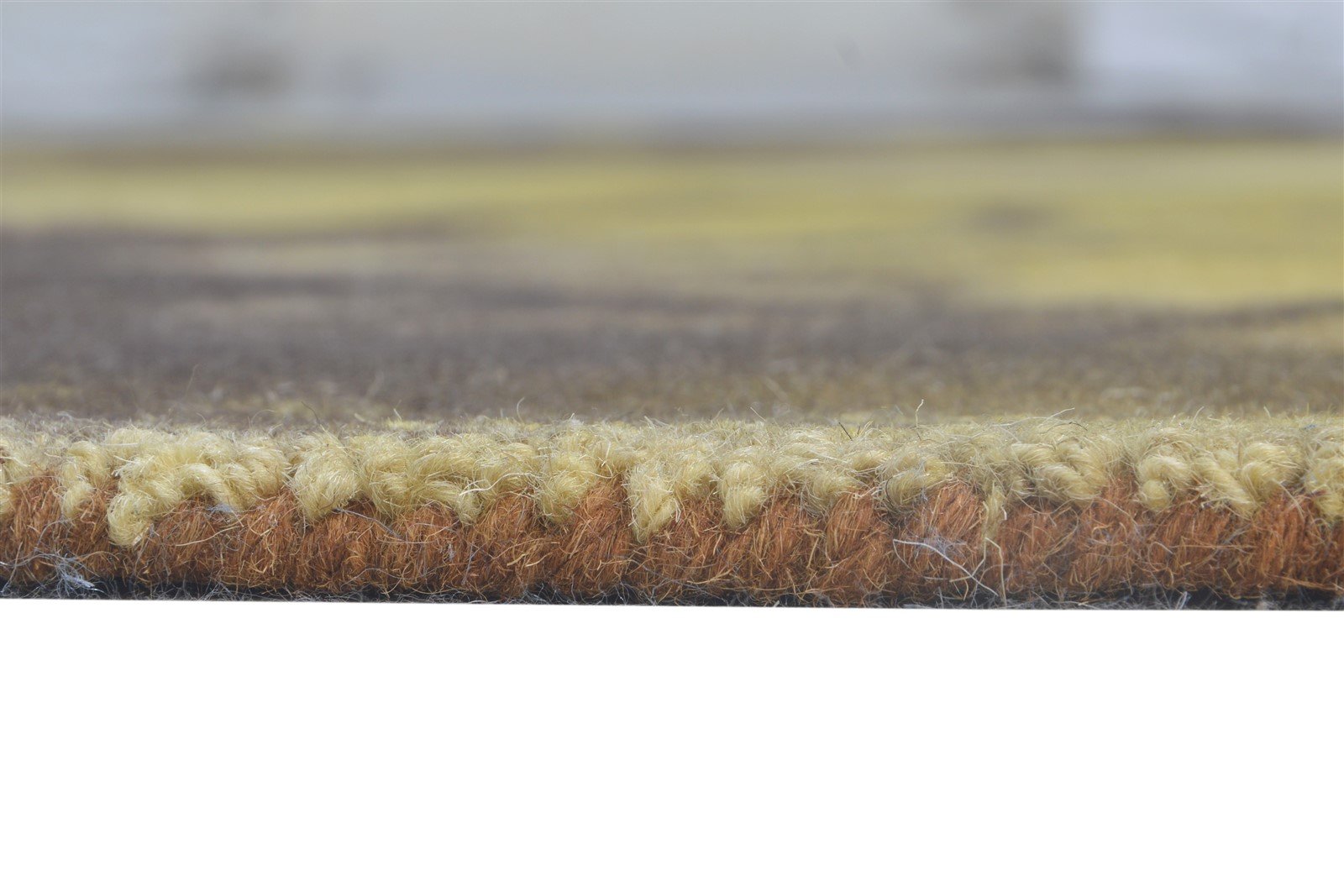 Shani 5' X 8' Rug Wool Brown Modern Hand Tufted Shibori Tie Dye 7865200509077