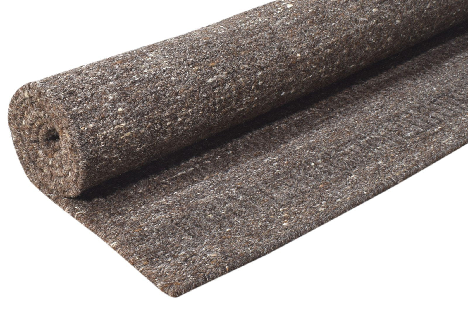 5' X 8' Rug Wool Brown Modern Hand Woven Scandinavian Striped Room Size Carpet 7864792645781