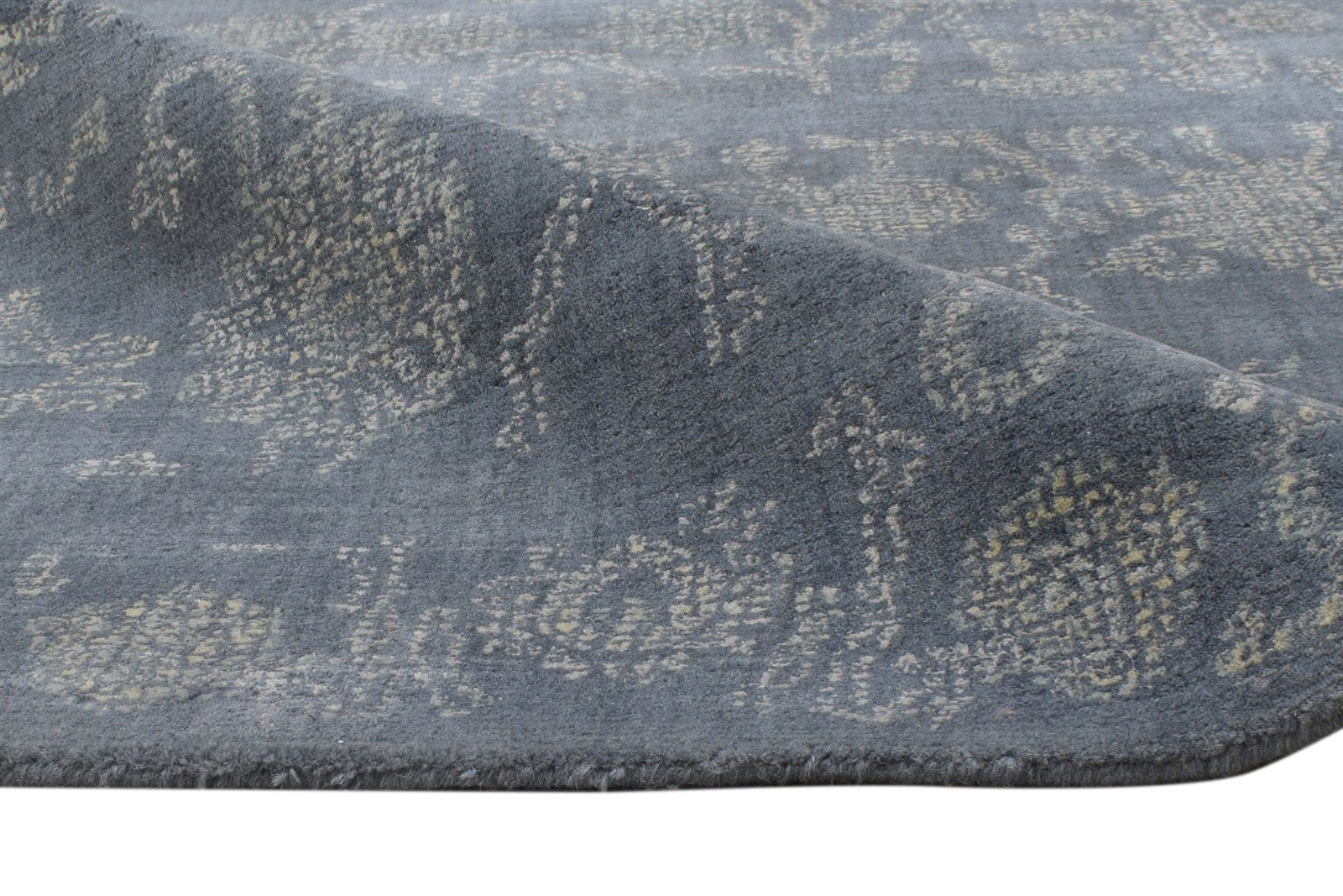 5' X 8' Rug Wool Charcoal Modern Hand Tufted Indian Abstract Room Size Carpet 7864330289301