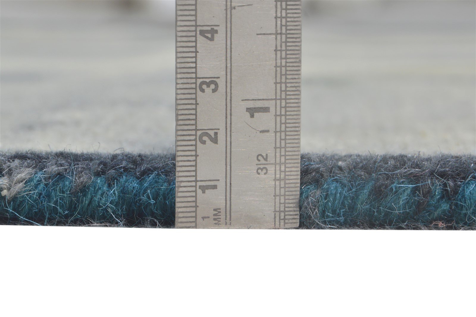 5' X 8' Rug Wool Charcoal Modern Hand Tufted Shibori Tie Dye Room Size Carpet 7865258049685