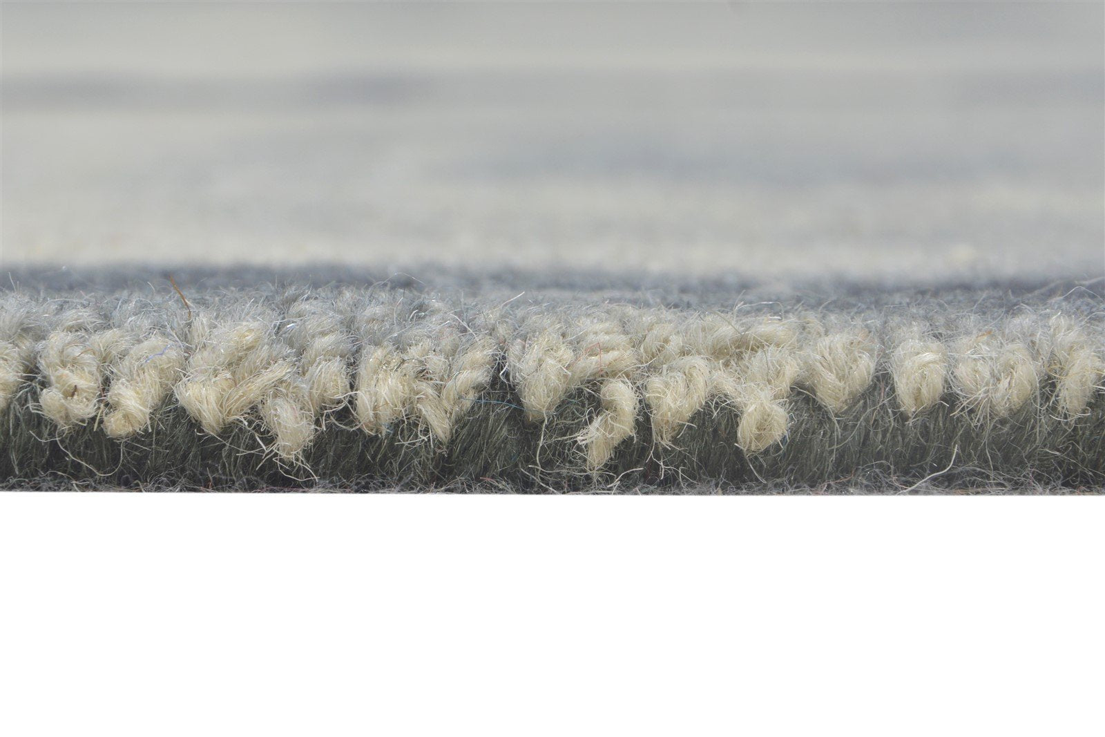 5' X 8' Rug Wool Charcoal Modern Hand Tufted Shibori Tie Dye Room Size Carpet 7865175998613
