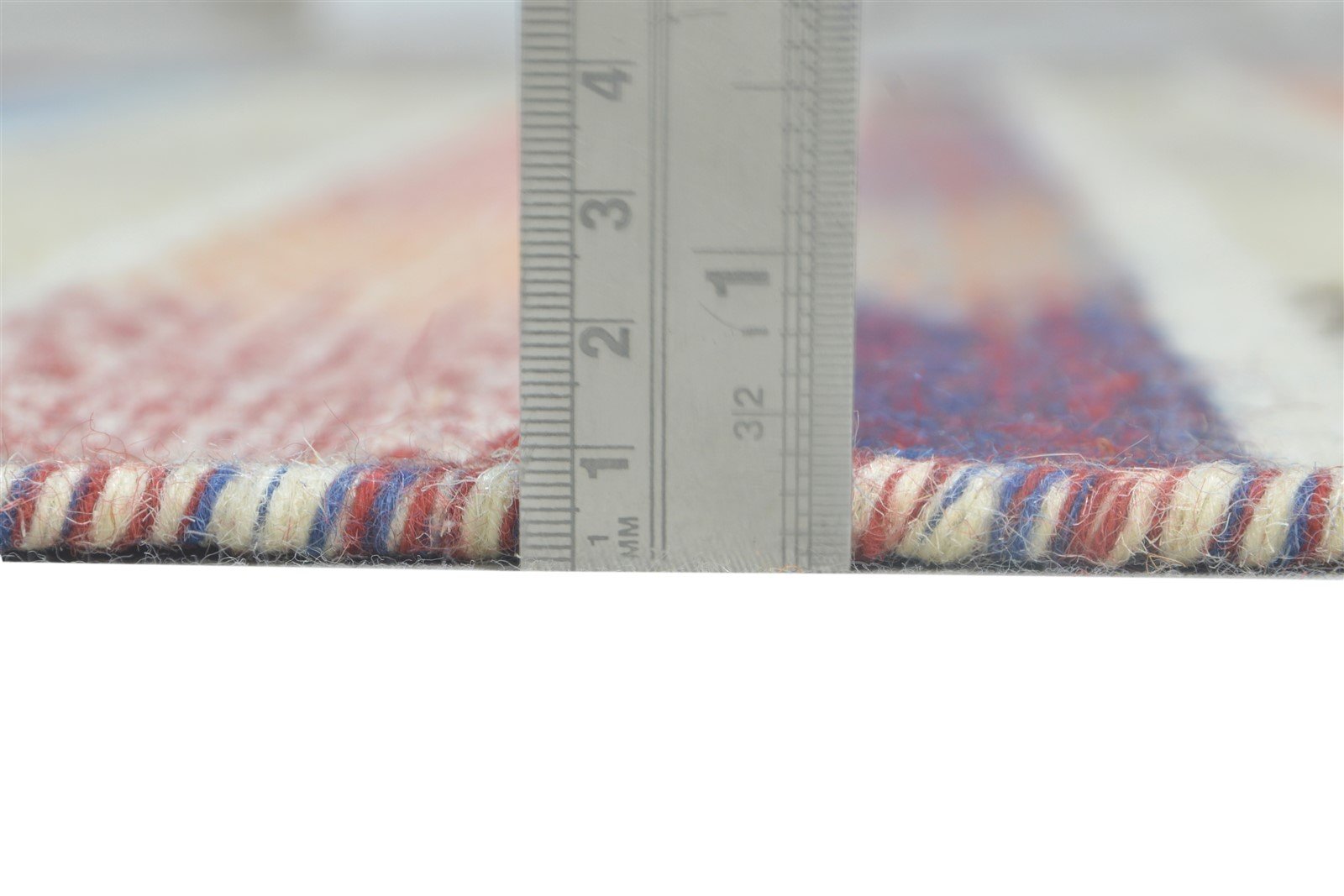 5' X 8' Rug Wool Cream Modern Dhurrie Scandinavian Striped Room Size Carpet 7865049841813