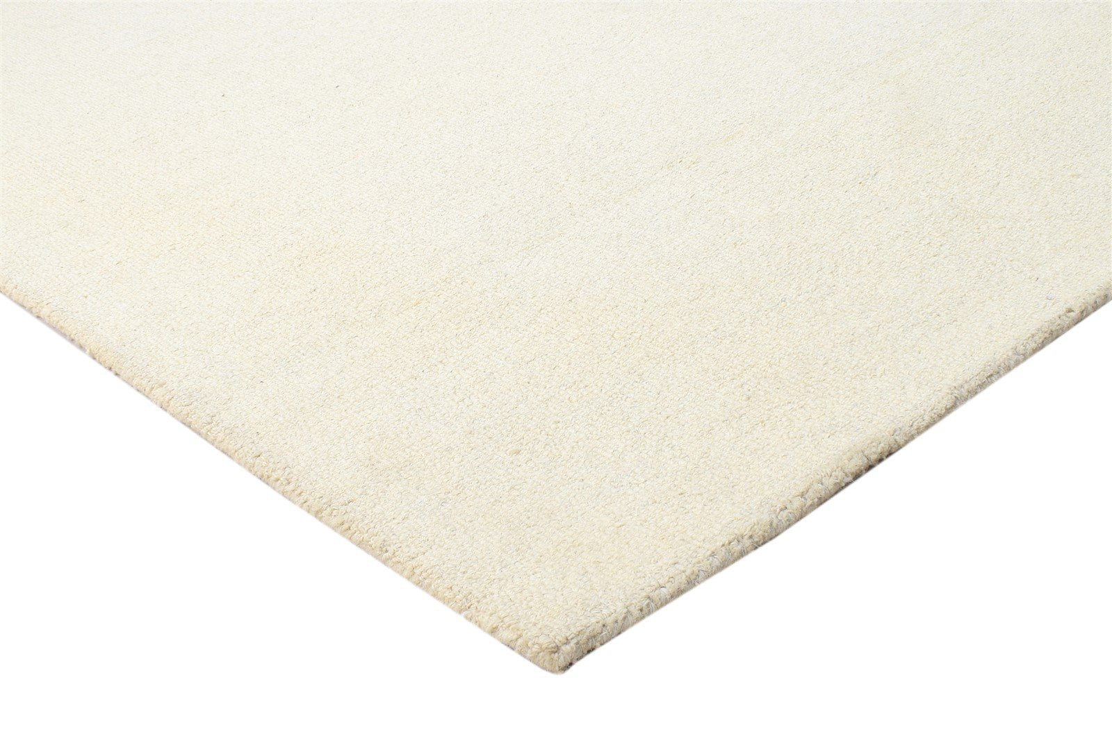 5' X 8' Rug Wool Cream Modern Hand Tufted Scandinavian Solid Room Size Carpet 7864108089493