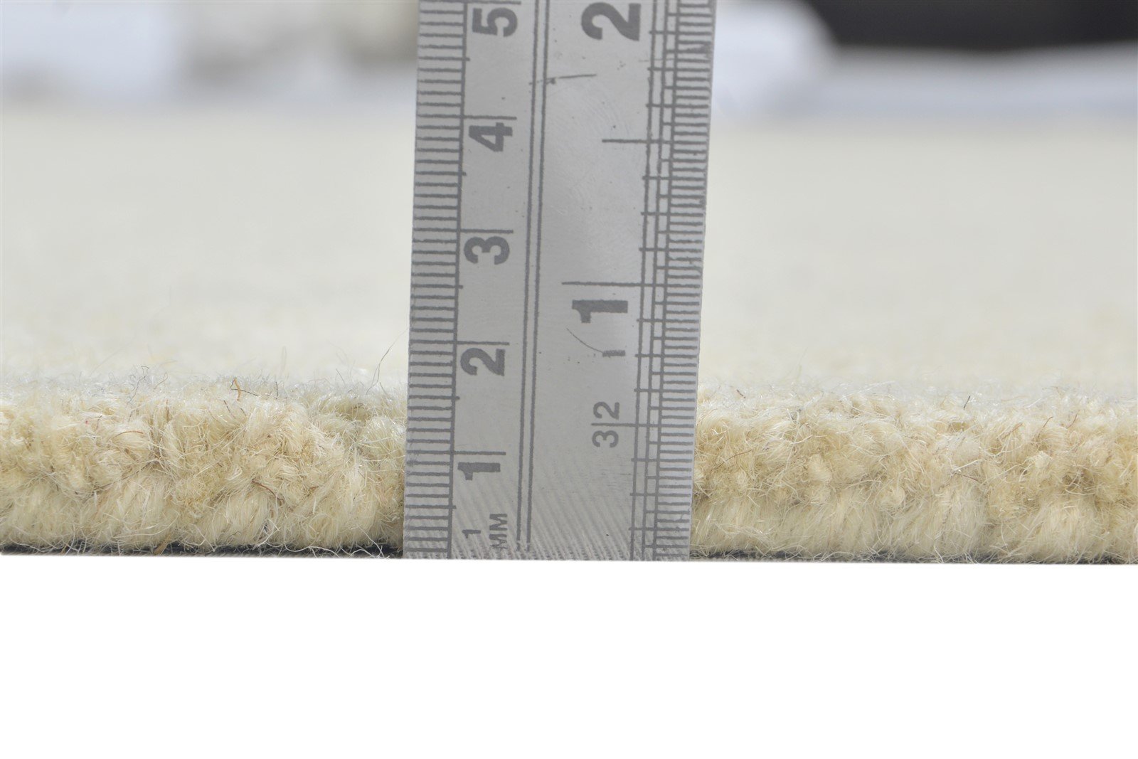 5' X 8' Rug Wool Cream Modern Hand Tufted Scandinavian Solid Room Size Carpet 7864108089493