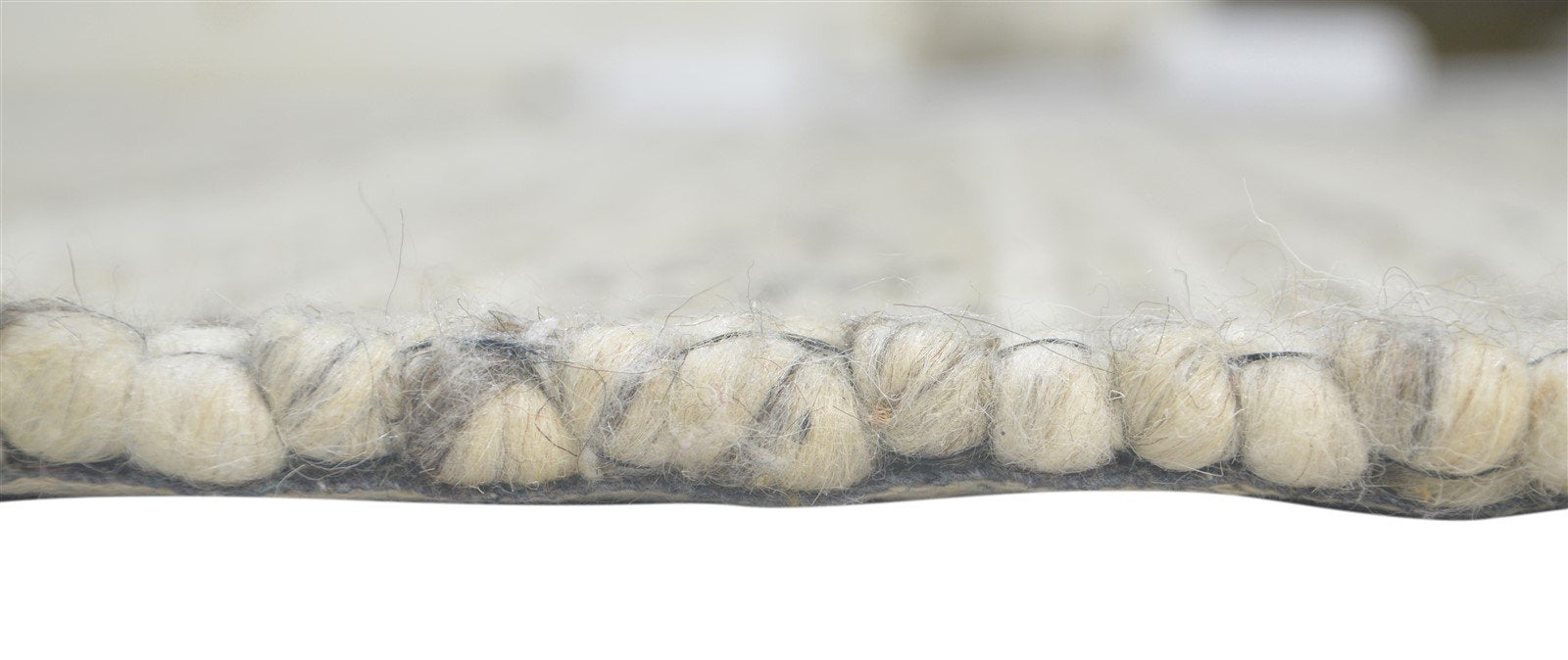 5' X 8' Rug Wool Cream Modern Hand Woven Scandinavian Striped Room Size Carpet 7860679082133