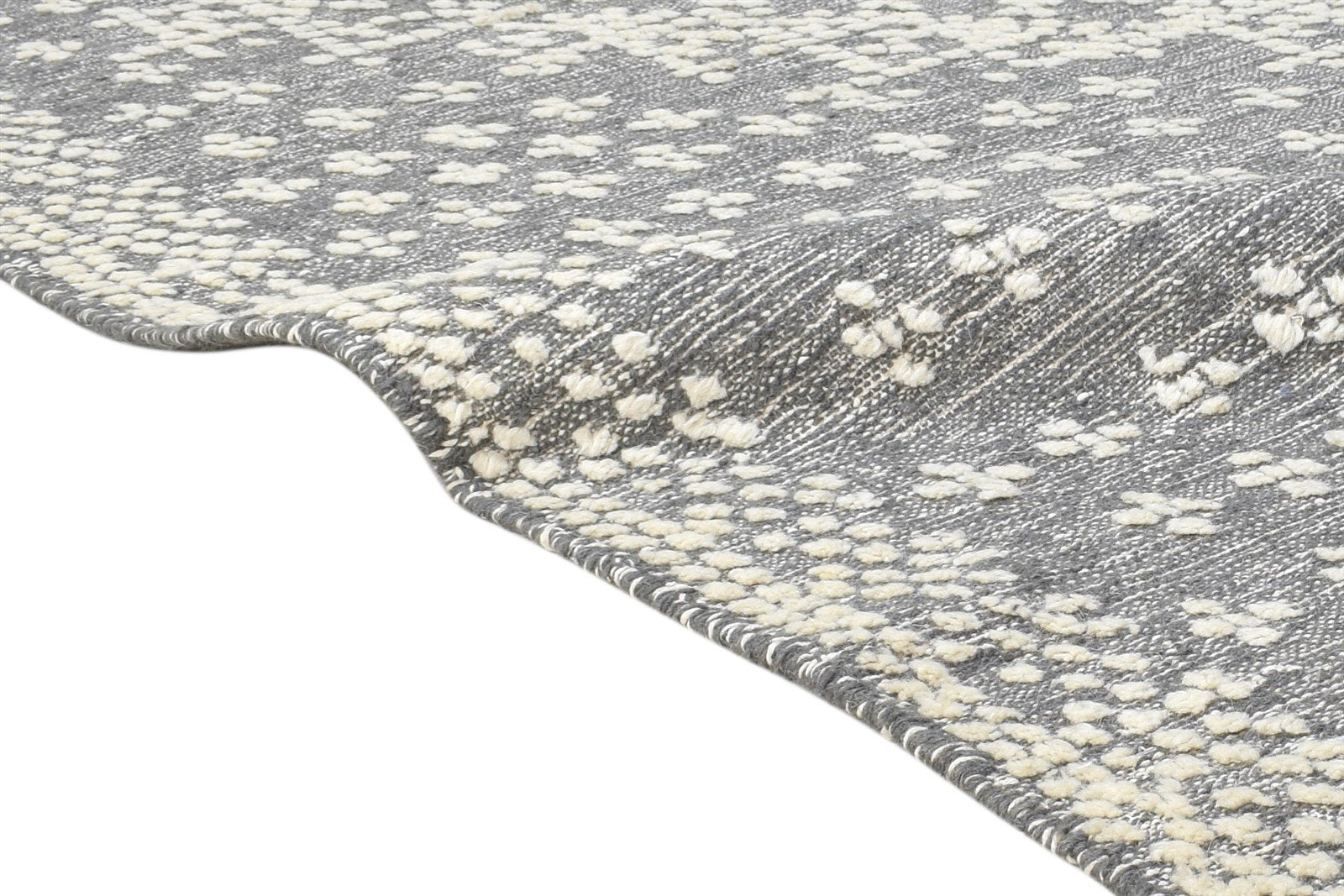 5' X 8' Rug Wool Dark Grey Modern Dhurrie Kazak Oriental Room Size Carpet 7864450384021