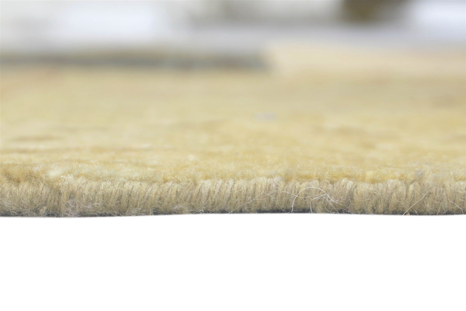 5' X 8' Rug Wool Gold Modern Hand Knotted Oriental Patchwork Room Size Carpet 7860691894421